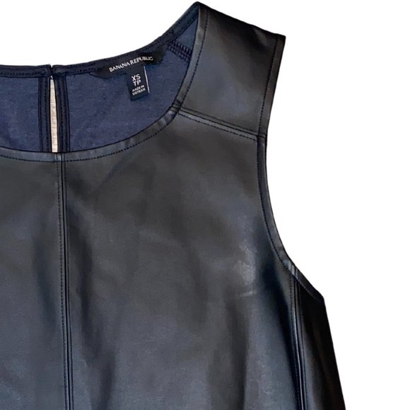 Banana Republic Faux Leather Blouse - Picture 3 of 3